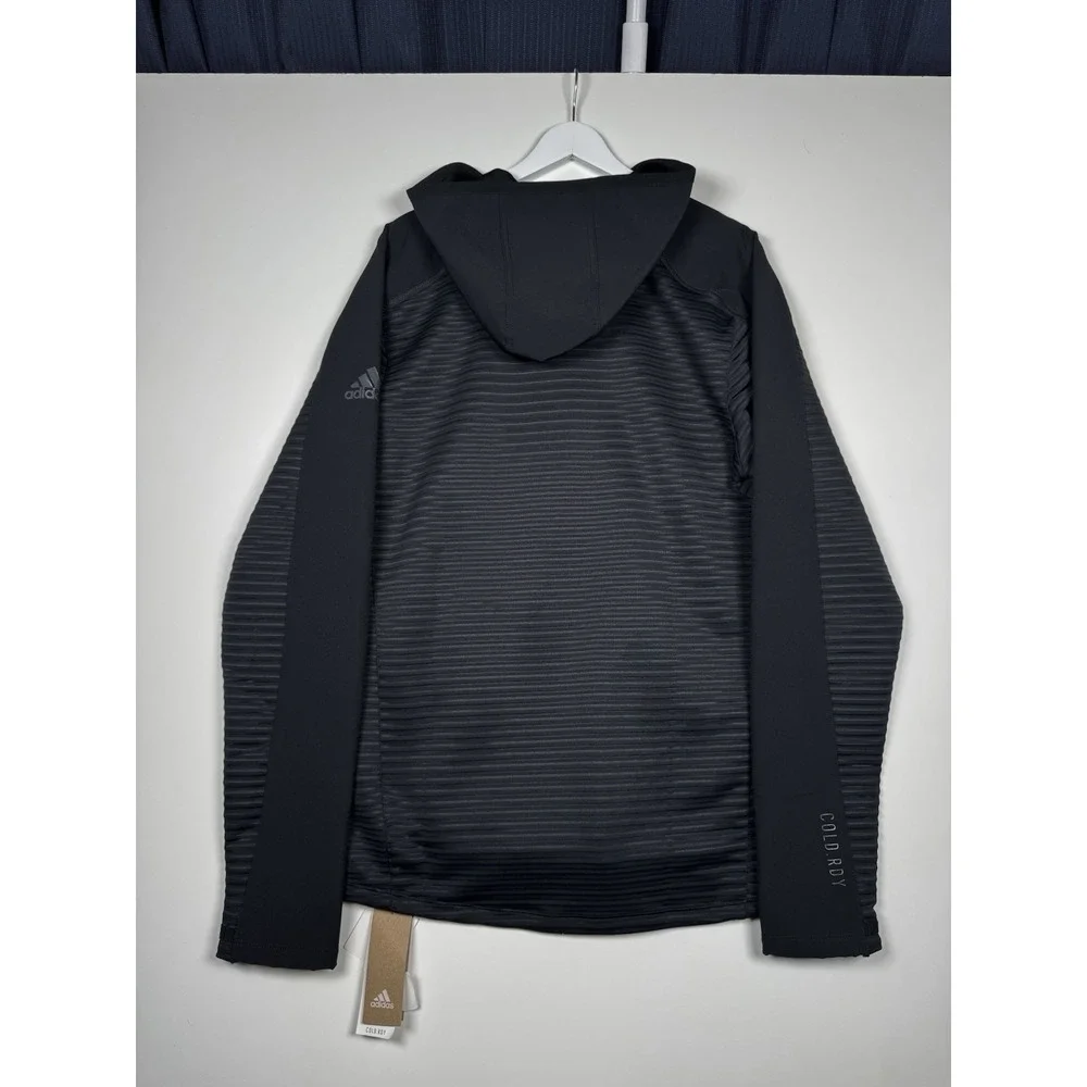 NEW - ADIDAS Cold.Rdy Full Zip Hoodie Black - Men's Medium - GJ0339
